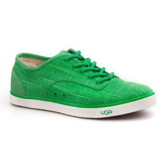 Ugg | Sherpa lined lime green sneakers | size 8 - Picture 1 of 9